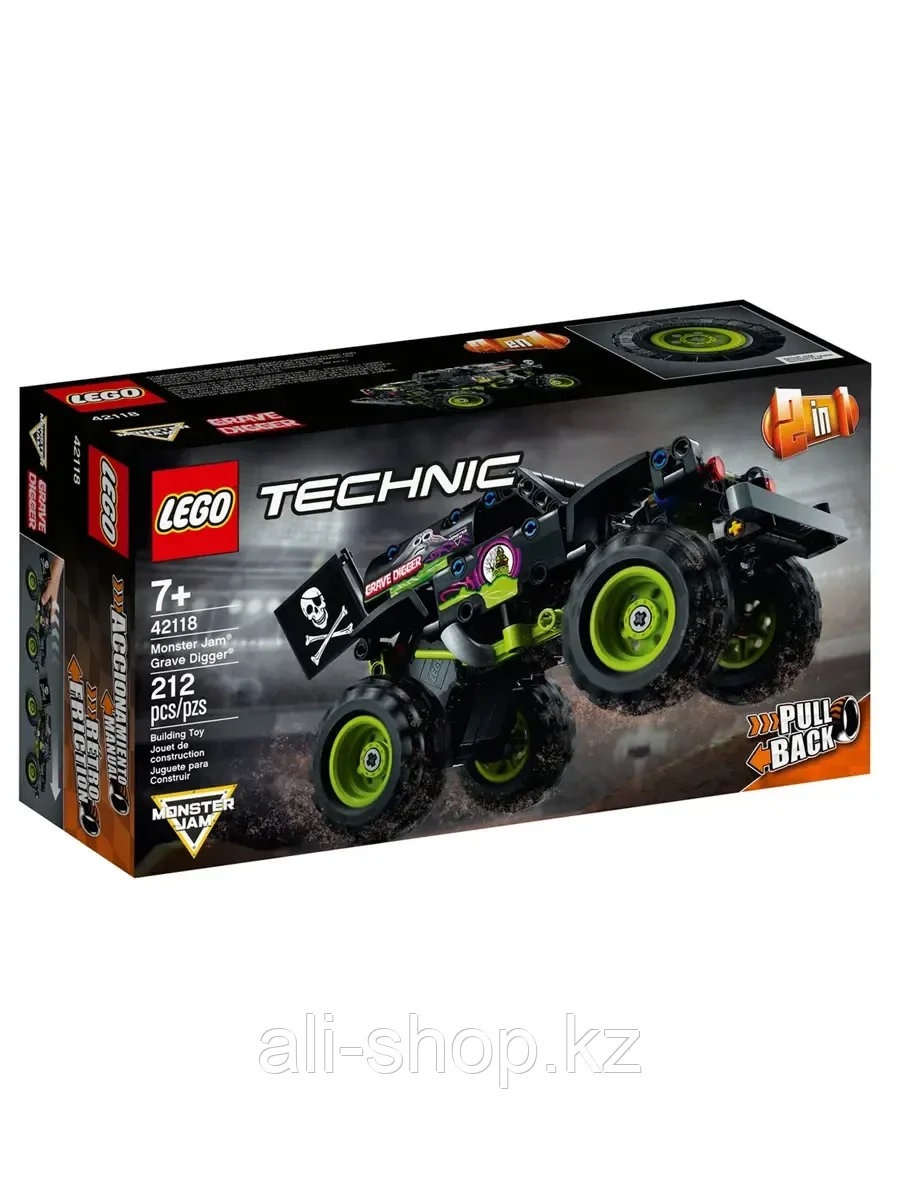Конструктор Monster Jam® Grave Digger® 212 дет. 42118 LEGO Technic - фото 1 - id-p113491709