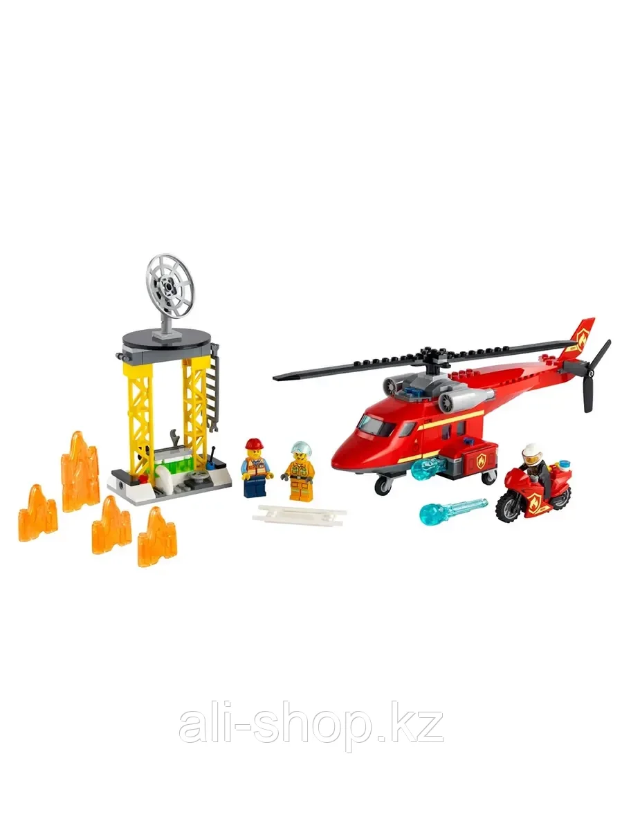 Конструктор Спасательный пожарный вертолет 212 дет. 60281 LEGO City Fire - фото 2 - id-p105329586