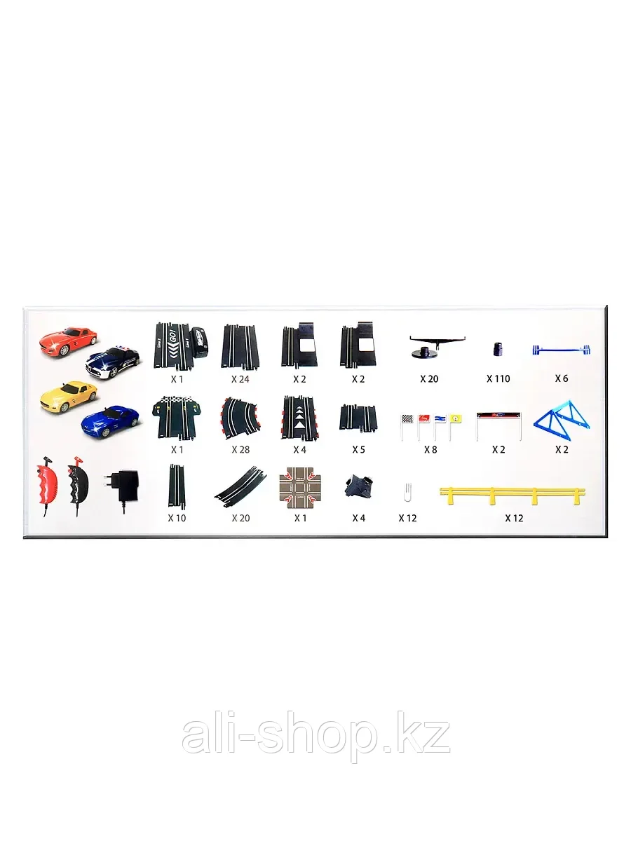 Гоночный трек 13,5м Mersedes SLS (4 машинки) 1:43 от сети - фото 7 - id-p105326791