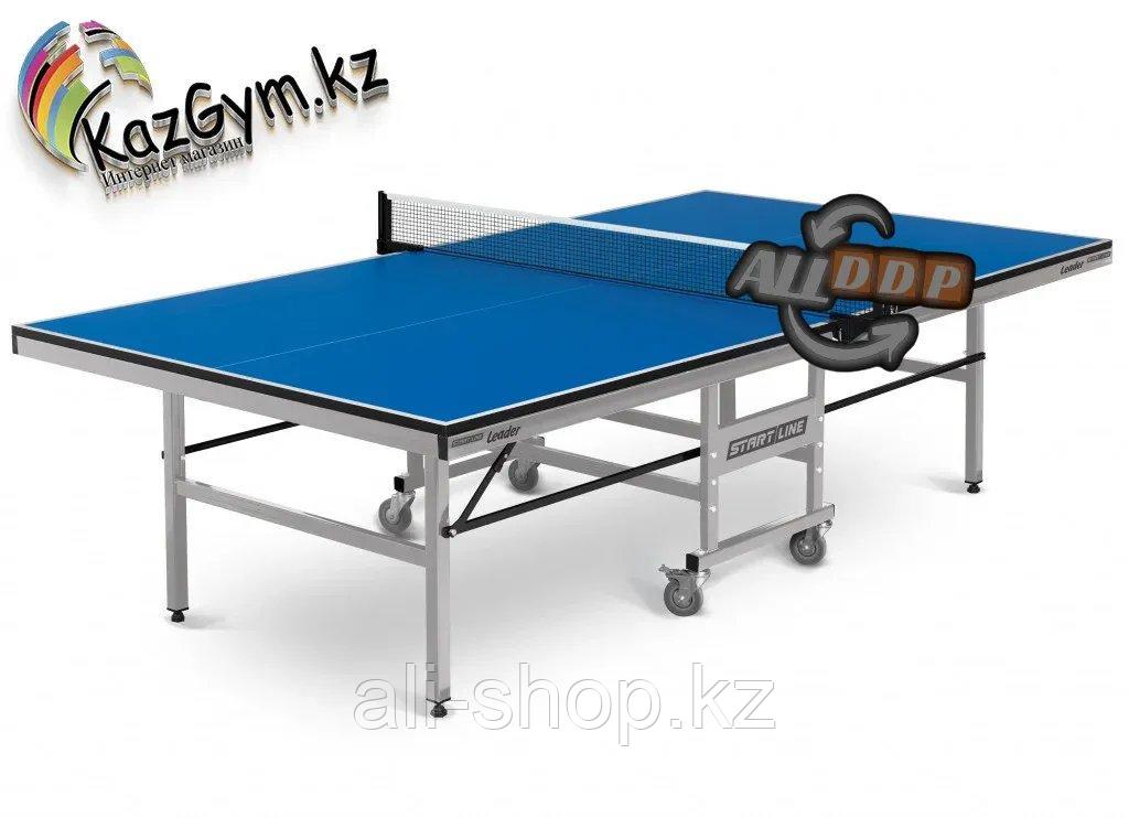 Теннисный стол Start Line Leader 22 мм, BLUE (без сетки) - фото 1 - id-p113495360