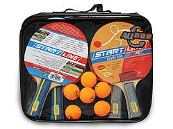 Набор: 4 Ракетки Level 200, 6 Мячей Club Select, упаковано в сумку на молнии с ручкой.