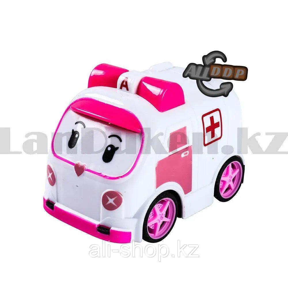 Набор машинок миниатюрных игрушечных для детей из серии Робокар Поли 4 героя в комплекте Поли Кэп Эмбер Рой - фото 6 - id-p113495507