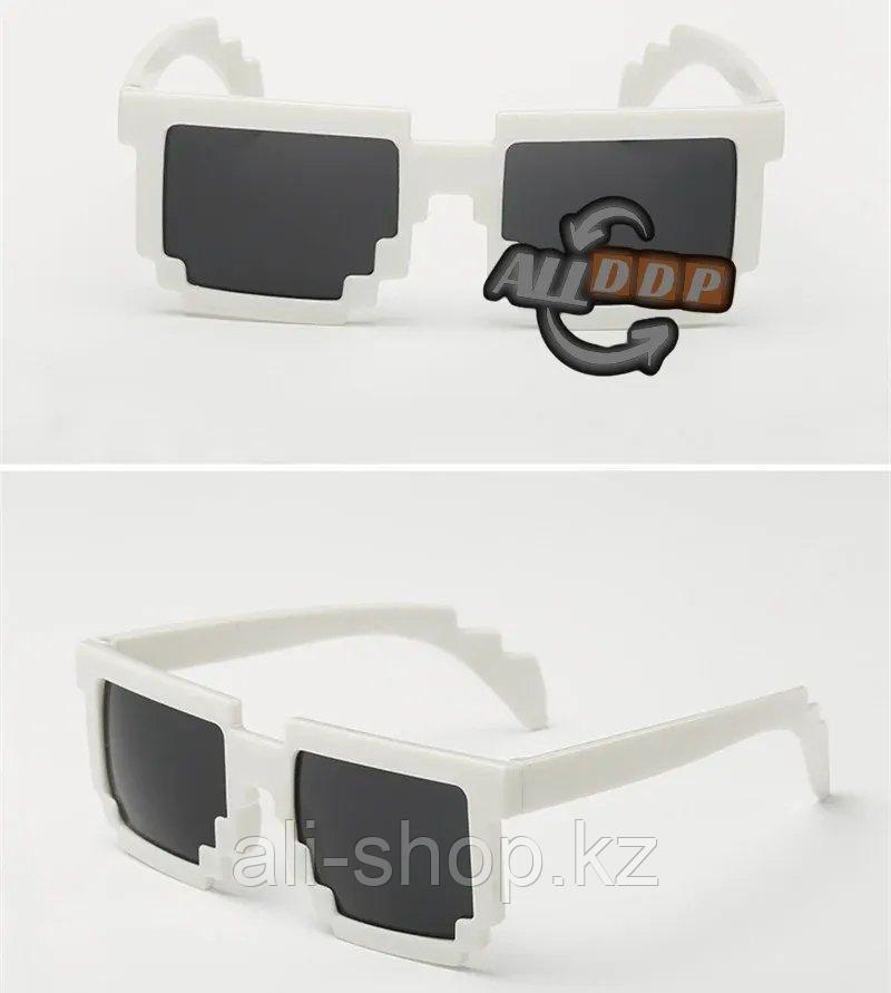 Карнавальные очки Майнкрафт (Minecraft) белые - фото 1 - id-p113495544