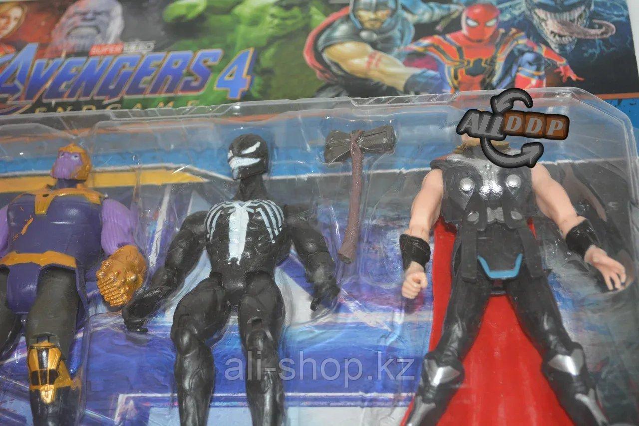 Мстители (Avengers) набор фигурок (Халк, Веном, Железный человек, Танос, Тор) - фото 2 - id-p113495562