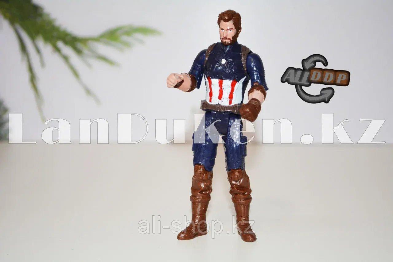 Набор детская маска и фигурка Капитана Америка 15 см серия Мстители - фото 7 - id-p113495564