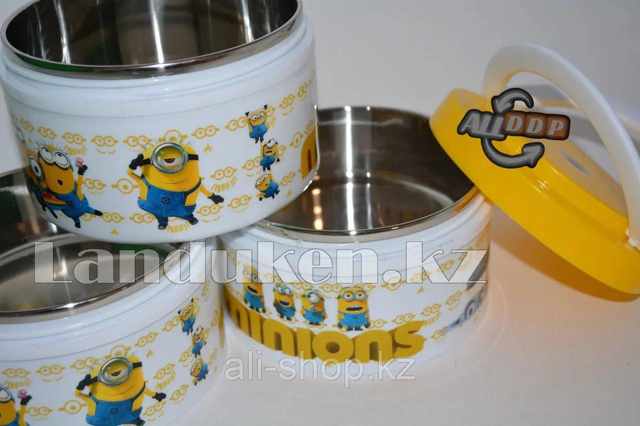 Ланч бокс тройной детский Minions (Миньоны) - фото 5 - id-p113495832