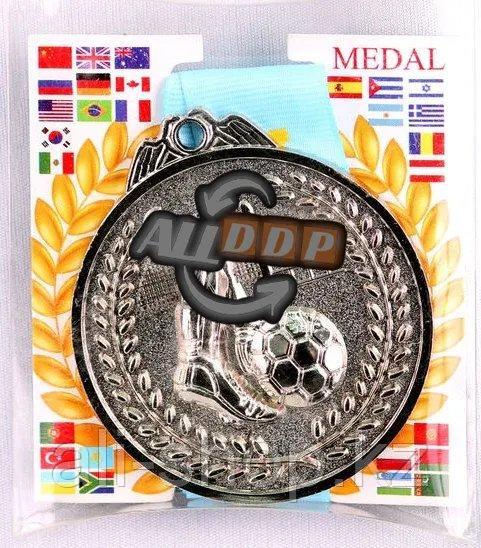 Медаль рельефная ФУТБОЛ (серебро) - фото 1 - id-p113496620