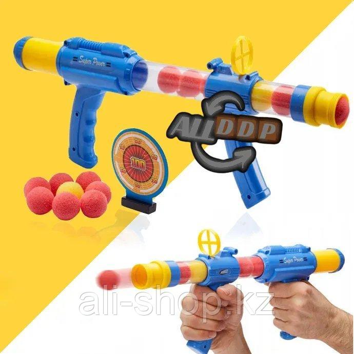 Игровой набор шаровая винтовка с прицепом и 8 шариков для метаний с мишенью Air Gunman2 Dong Xiang - фото 1 - id-p113496106