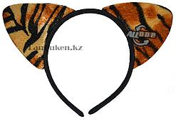 Ободок бархатный "Тигриные ушки " (леопардовый)