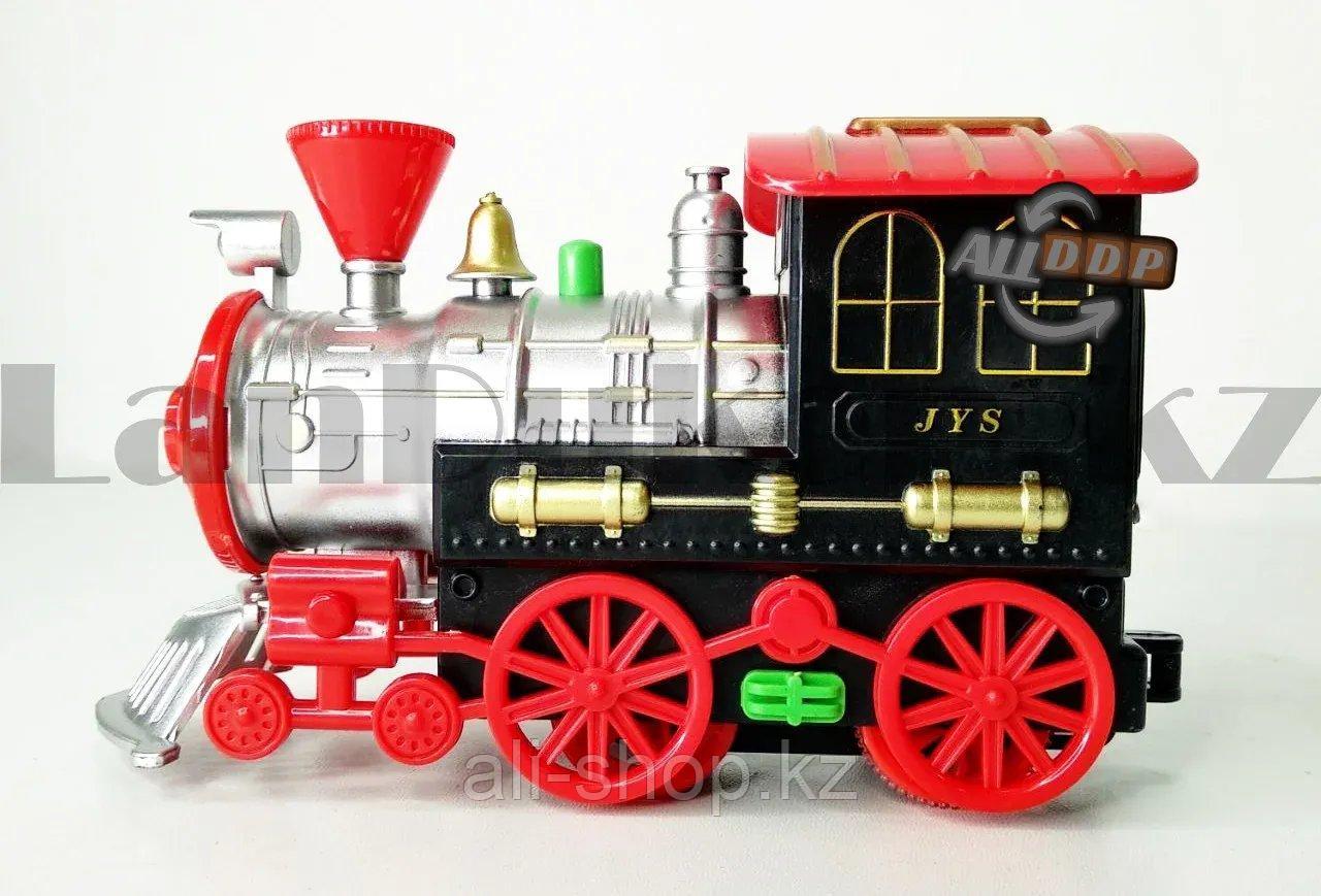 Игрушечный набор железная дорога и поезд со свето-звуковым сопровождением на 14 деталей Locomotive RailWay - фото 6 - id-p113496121
