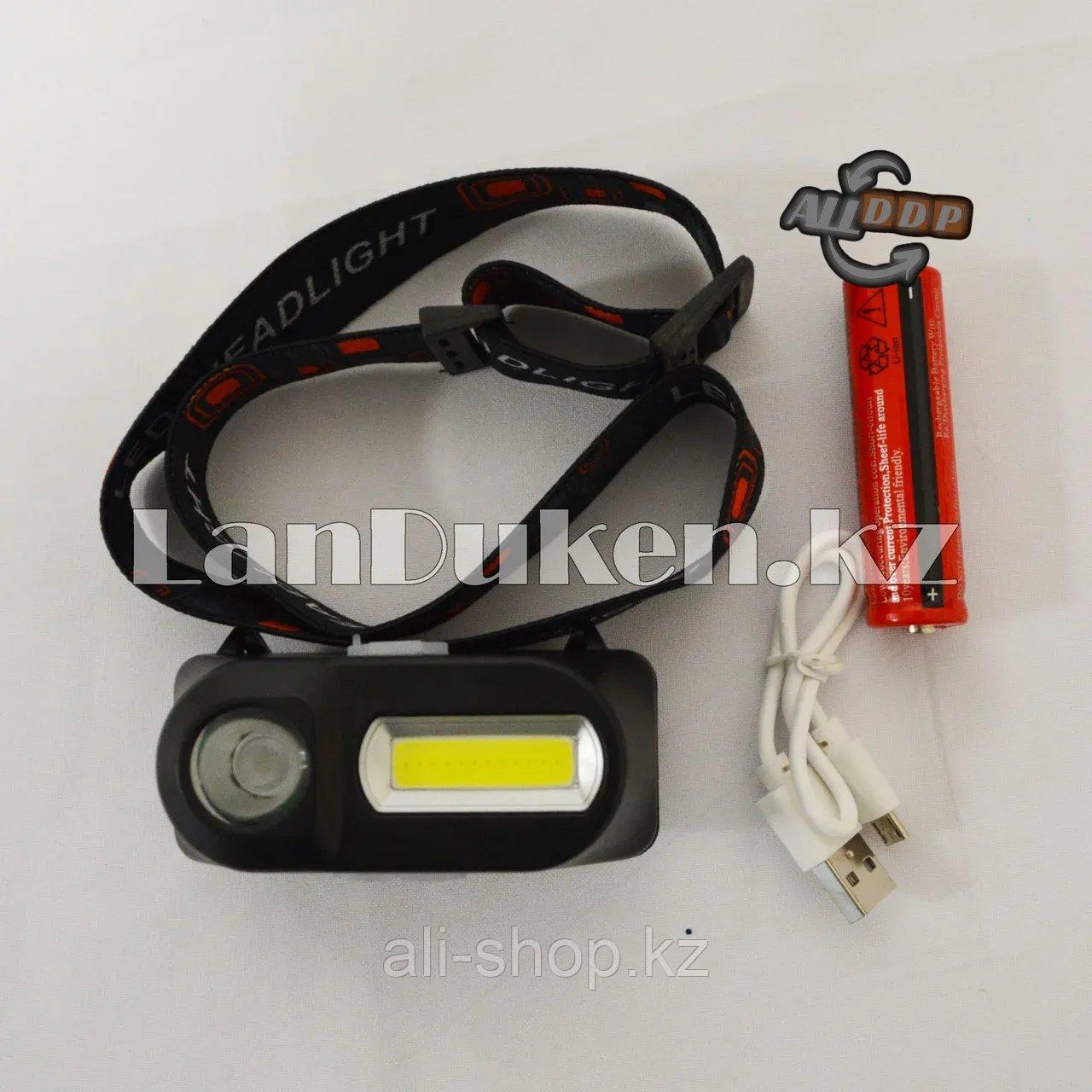 Светодиодный налобный фонарь аккумуляторный KX-1804 13 LED 6 режимов - фото 8 - id-p113496124
