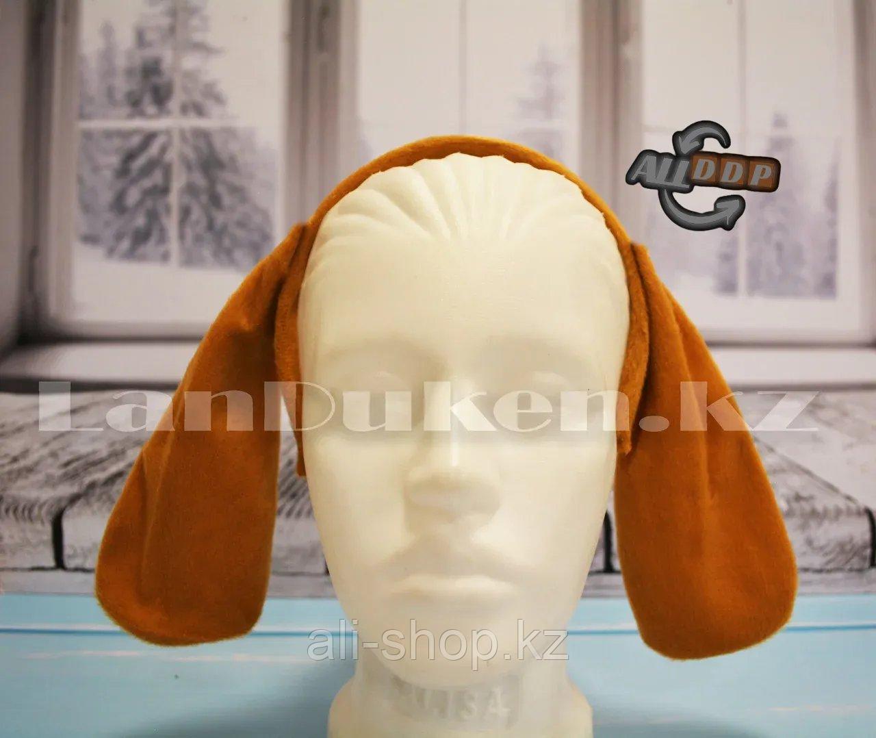 Ободок Собачьи ушки карнавальный ободок Уши спаниеля (коричневый) - фото 1 - id-p113496715