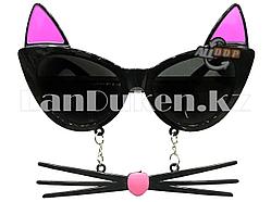 Карнавальные очки с кошачьими ушами и усами