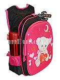 Рюкзак с ортопедической спинкой подростковый Мишка Gole розовый, фото 6