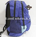 Универсальный школьный рюкзак Baileda Bag с 2 отделениями синий, фото 5