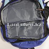 Универсальный школьный рюкзак Baileda Bag с 2 отделениями синий, фото 7