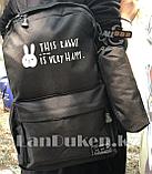 Универсальный школьный рюкзак с пеналом кролик черный, фото 4
