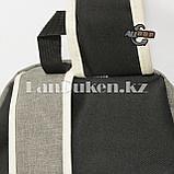 Универсальный школьный рюкзак с ромбиком серый, фото 6