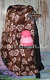 Рюкзак с боковыми карманами Living traveling share, коричневый с узорами, фото 4