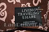 Рюкзак с боковыми карманами Living traveling share, коричневый с узорами, фото 9