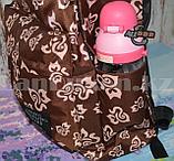 Рюкзак с боковыми карманами Living traveling share, коричневый с узорами, фото 10