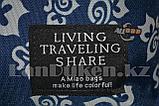 Рюкзак с боковыми карманами Living traveling share, темно-синий с узорами, фото 6