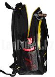 Рюкзак с боковыми карманами, черный с желтым, фото 5