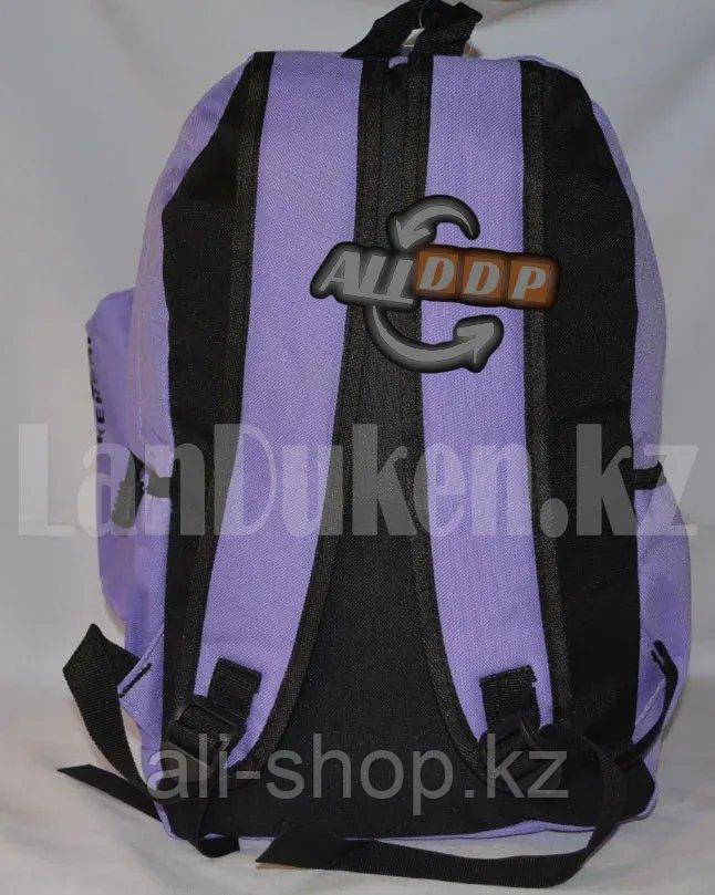 Универсальный школьный рюкзак с пеналом и брелоком сиреневый, надпись The carnival of KKM - фото 3 - id-p113496794