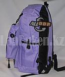 Универсальный школьный рюкзак с пеналом и брелоком сиреневый, надпись The carnival of KKM, фото 5