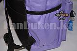 Универсальный школьный рюкзак с пеналом и брелоком сиреневый, надпись The carnival of KKM, фото 9