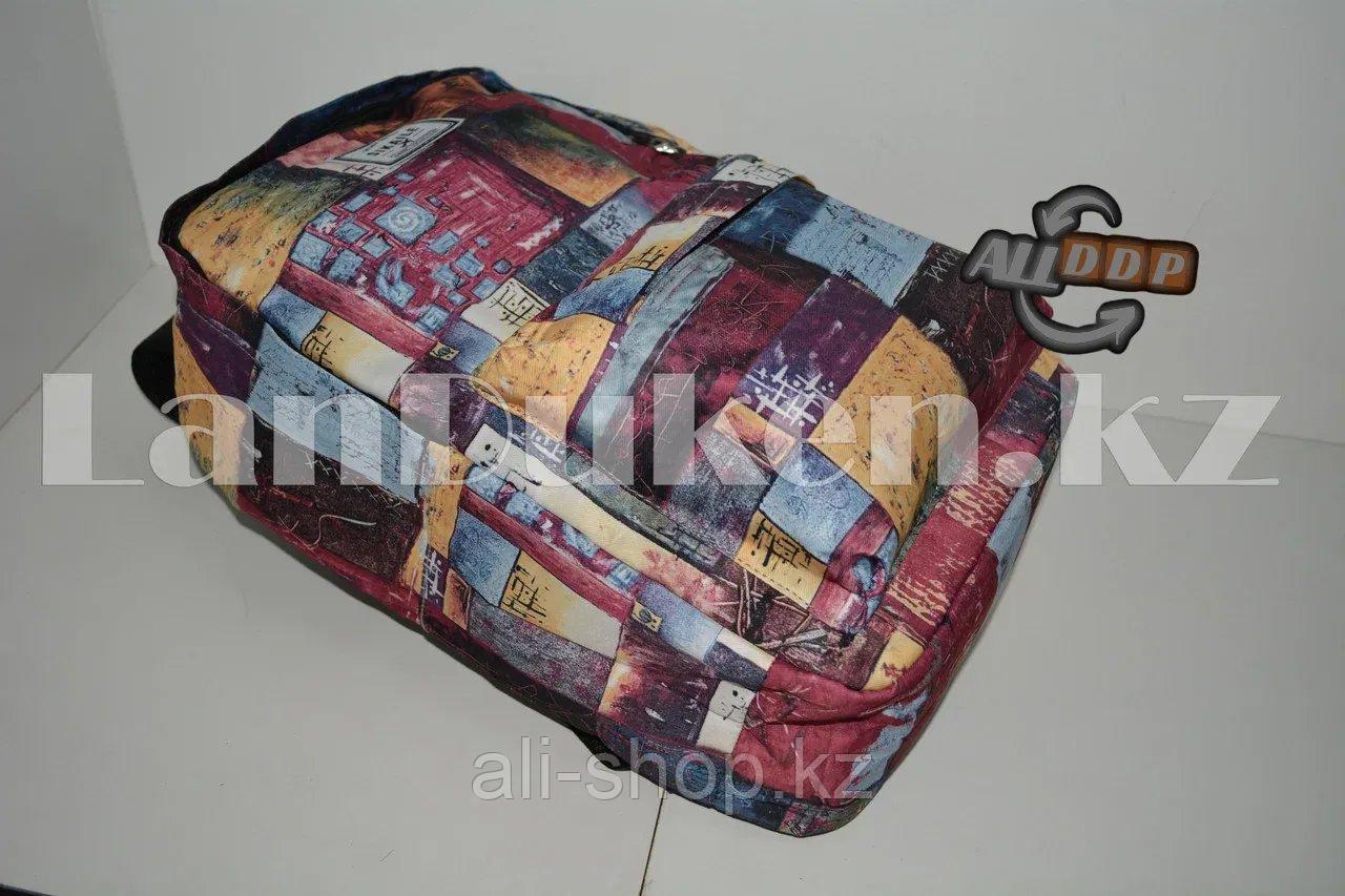 Рюкзак с ярким геометрическим принтом Sikaile - фото 8 - id-p113496807