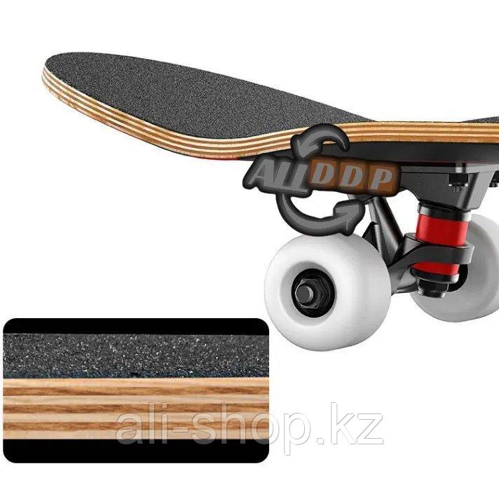 Скейтборды подростковые с узором в нижней части деки 71х20 см в ассортименте - фото 5 - id-p113496324