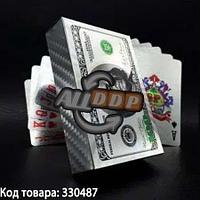 Покерные карты с серебряным напылением Silver Premium 54 Карты игральные сувенирные (доллар)