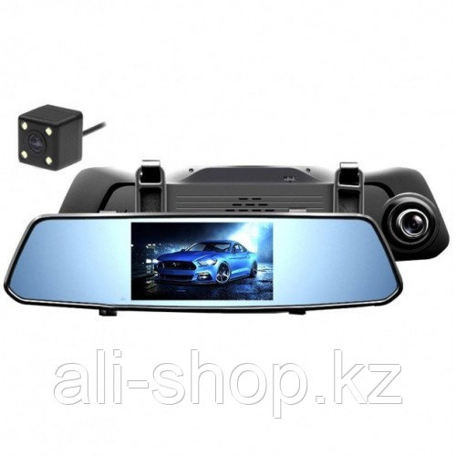 Автомобильный видеорегистратор DVR зеркало на три камеры 5'' + touch C33 - фото 1 - id-p113498331