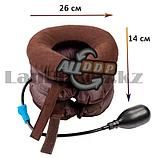 Вытягивающая ортопедическая подушка тройная надувной шейный воротник Cervical neck traction device, фото 3