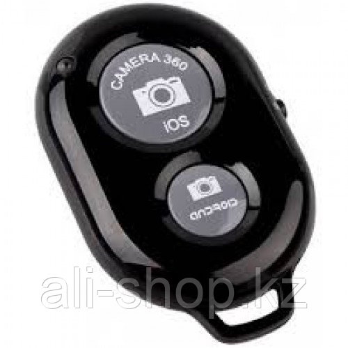 Bluetooth пульт (блютуз) для телефона, пульт для селфи черный