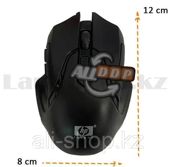 Беспроводная игровая мышь оптическая USB 6 кнопок 1600 dpi HP 2.4 GHZ Wreless mouse черная - фото 2 - id-p113497206