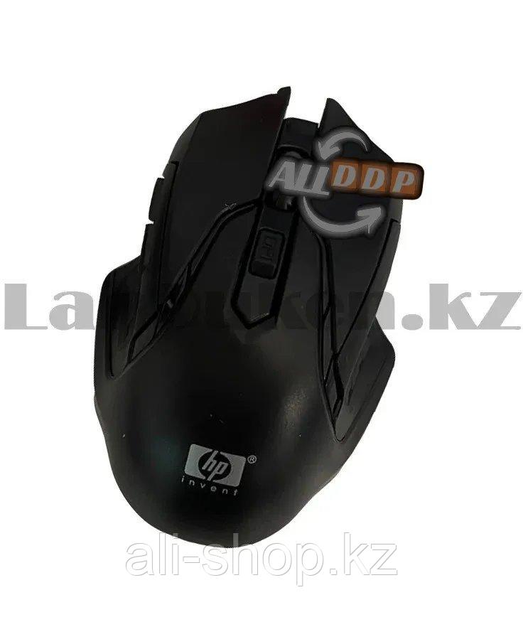 Беспроводная игровая мышь оптическая USB 6 кнопок 1600 dpi HP 2.4 GHZ Wreless mouse черная - фото 3 - id-p113497206