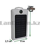 Портативное зарядное устройство Sopar Power Bank 30000 mAh на солнечных батареях с светодиодным фонарем 20LED, фото 2
