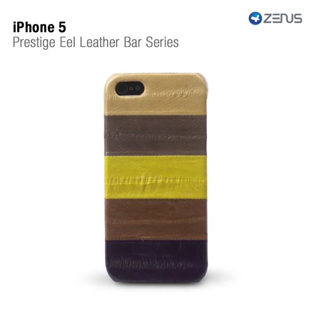 Чехол на iPhone 5 zenus Prestige eel leather bar series