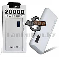 Портативное зарядное устройство DEMACO Power Bank DKK-005 20000 mAh, белое