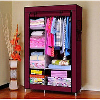 Шкаф из ткани, складной STORAGE WARDROBE KM-105 на 2 секции (106х45х170 см)