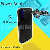 Портативное зарядное устройство 3 USB разъемами и индикатором Power Bank Padcoo K 18 20000 mAh черный