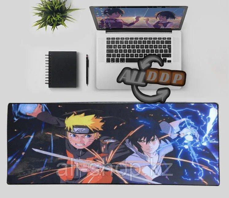 Коврик для для мышки клавиатуры и компьютеров Naruto и Saski 80х40 см - фото 3 - id-p113497292