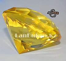 Сувенир кристалл из камня желтый 50 гр