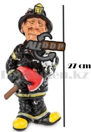 Подарочная статуэтка сувенир Пожарный с собакой в каске 27 см - фото 1 - id-p113497345