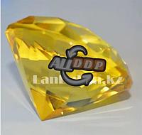 Сувенир кристалл из камня желтый 40 гр