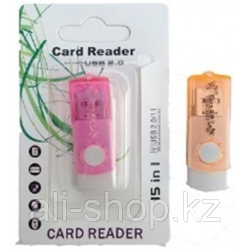 Картридер T-Flash/Micro SD Micro Card Reader раздвижной с иероглифами - фото 1 - id-p113500607