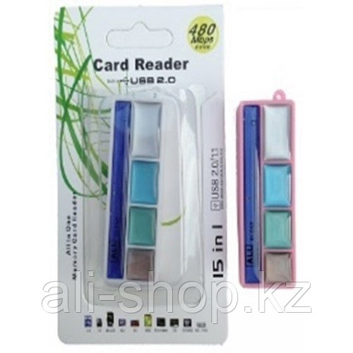 Картридер T-Flash/Micro SD Micro Card Reader ПАЛИТРА - фото 1 - id-p113500617