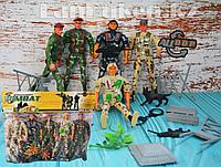 Набор игрушек Mission Combat ( 5 солдатов с декорациями)